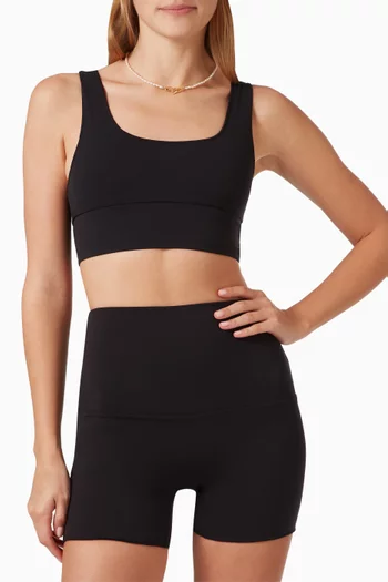 The Contour Crop Top in Stretch Nylon