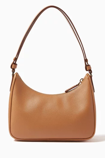 Mini Shoulder Bag in Saffiano Leather