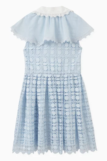 Double Lace Collar Dress in Polyester