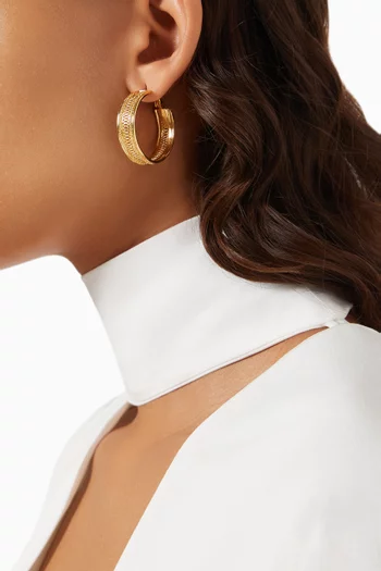 Noor Earrings in 18kt Gold-plated Metal