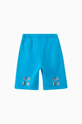 Monster Arrow Sweat Shorts in Cotton