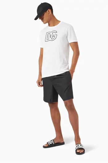 Logo-waistband Swim Shorts