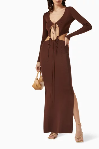 Lapponi Maxi Dress in Viscose Knit