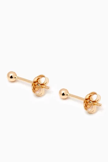Princess Studs in 18kt Gold