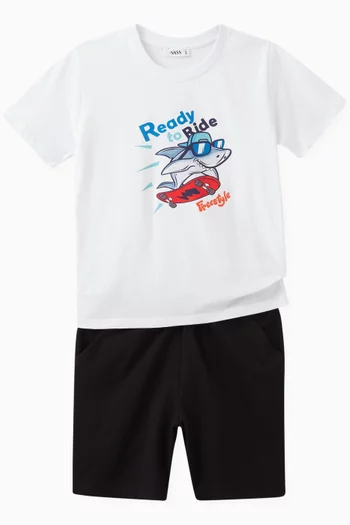 Shark T-shirt in Cotton