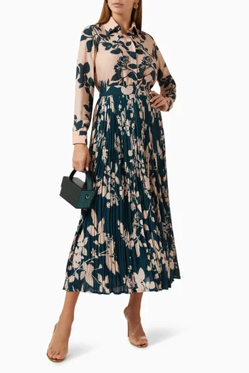 Floral Maxi Skirt in Chiffon