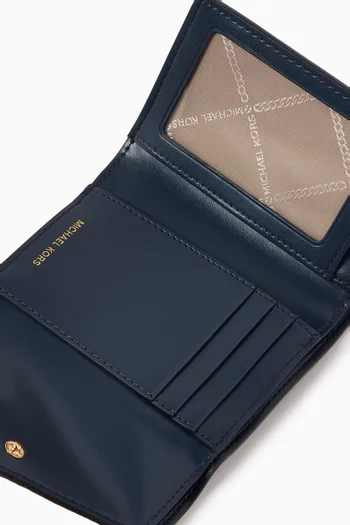 محفظة غرينتش متوسطة بتصميم ظرف ثلاثي الطي جلد سافيانو