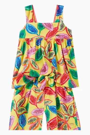 Fina Floral Print Dress in Cotton