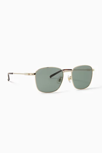 XL Square Sunglasses in Metal