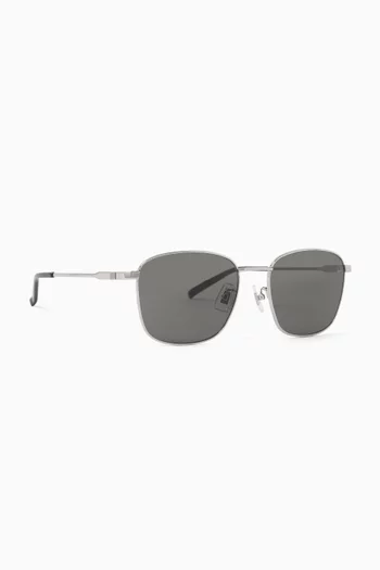 XL Geometric Sunglasses in Metal