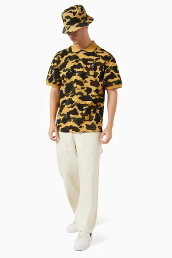 1st Camo One Point Polo Shirt in Cotton