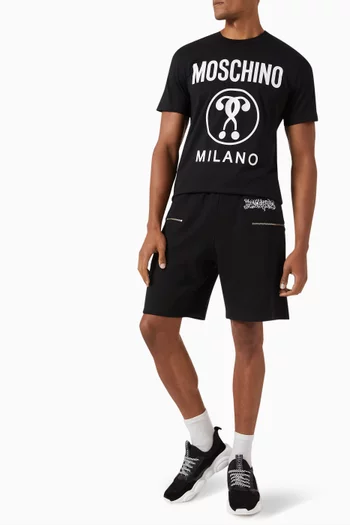 New Wave Logo Shorts in Cotton
