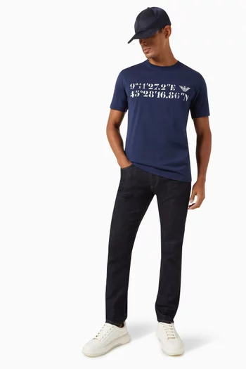 Printed  T-shirt in Cotton Jersey