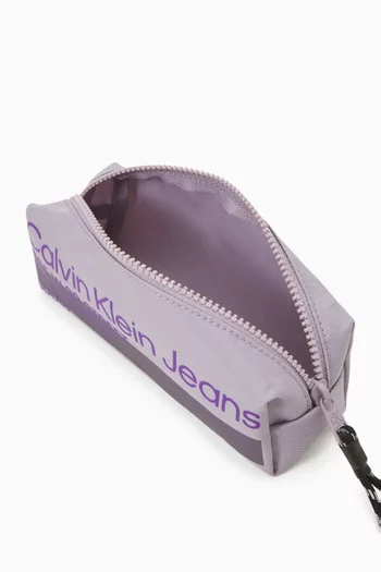Back to School Logo Pencil Case in Recycled Textile