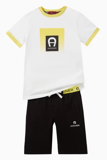 Logo-print Shorts in Cotton