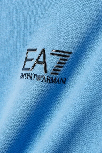 تي شيرت بطبعة شعار EA7 قطن