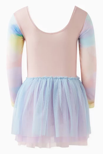 Unicorn-print Tulle Dress
