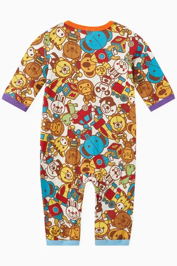 Baby Milo Toy Box Printed Romper in Cotton-blend