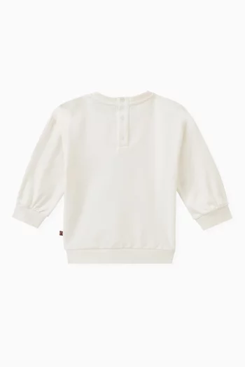 Heart Logo Sweatshirt in Cotton