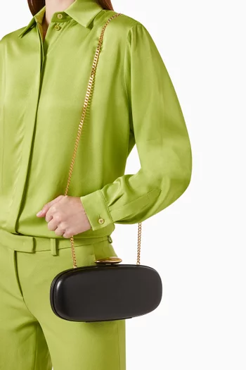 Small Tina Minaudière Bag in Leather
