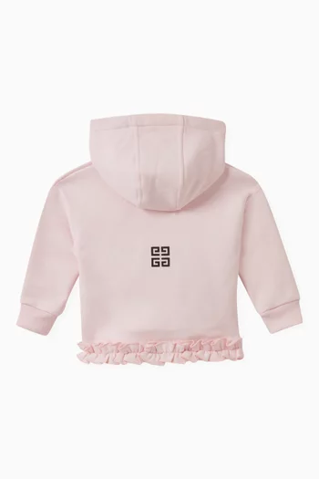 Frill Logo Hoodie in Cotton
