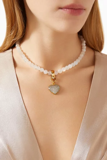 Catherine Choker Necklace in Gold-plated Brass