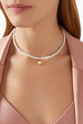 Berenice Choker Necklace in Gold-plated Brass