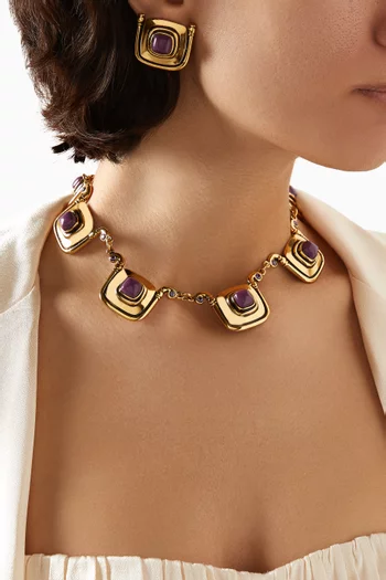 Alexa Necklace in Gold-plated Brass
