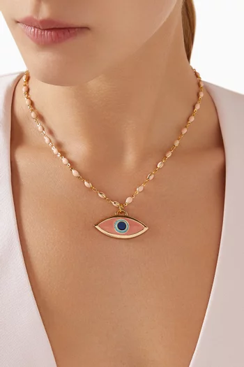 Lily Necklace in Gold-plated Brass