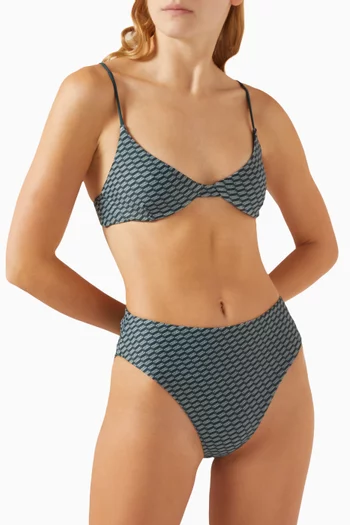 Bellamy Monogram Balconette Bikini Top
