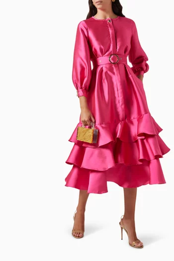 Belted Midi Dress