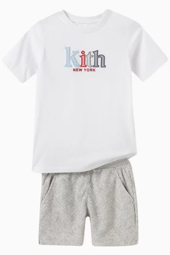 Novelty Serif Graphic T-shirt in Cotton