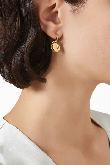Moro Hoop Earrings in 18kt Yellow Gold Vermeil