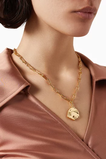 Mao Necklace in 18kt Gold-plated Metal