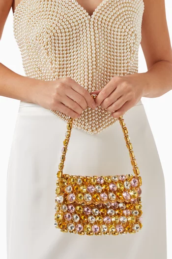 Clochette Baguette in Crystal Beads