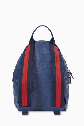 Double G Geometric Backpack in Canvas