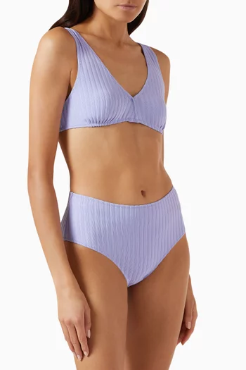 The Beverly Ribbed Bikini Top