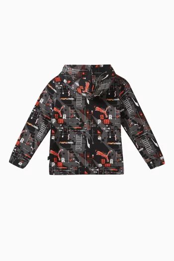 All-over Print Hoodie in Cotton