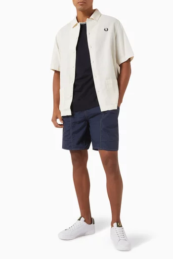Logo Shirt in Linen Blend