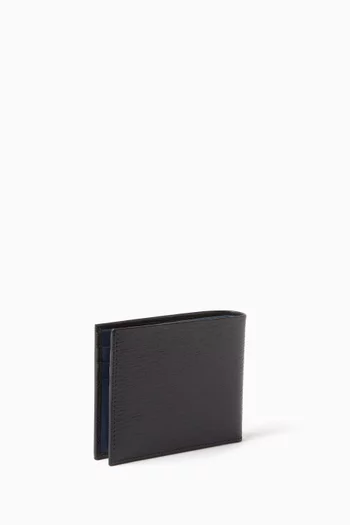 Revival Gancini Bi-fold Wallet in Hammered Leather