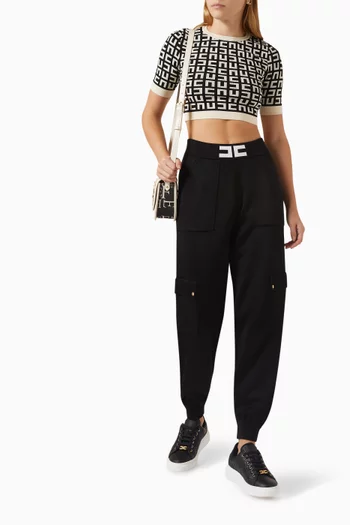 Jogging Cargo Pants in Knit