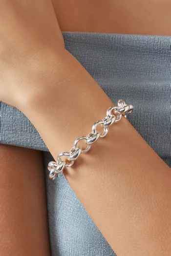 Euclid Chain Bracelet in Sterling Silver
