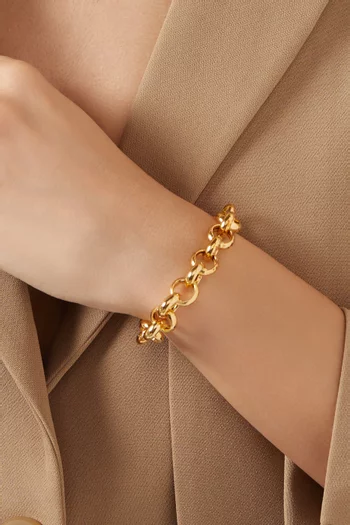 Euclid Chain Bracelet in 14kt Gold Vermeil