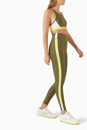 Beat High-waist 7/8 Pants in Eco-tech Fabric