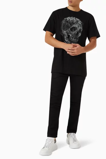 Crystal Skull T-shirt in Organic Cotton-jersey