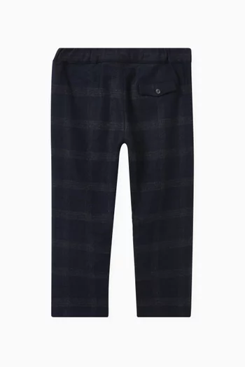 Check Flannel Pants in Virgin-Wool
