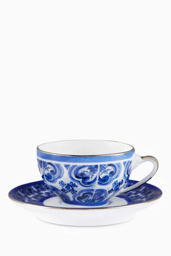 Blu Mediterraneo Fiore Piccolo Espresso Set in Porcelain