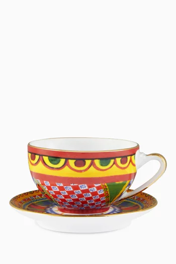 Carretto Sole Tea Set in Porcelain