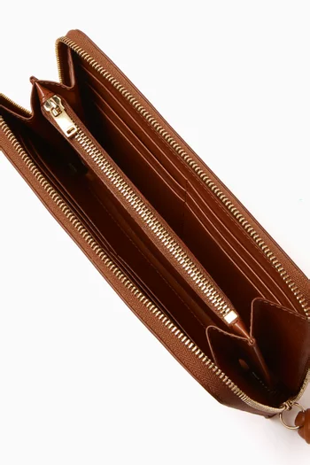 Medium Giro Zip-around Wallet in Leather