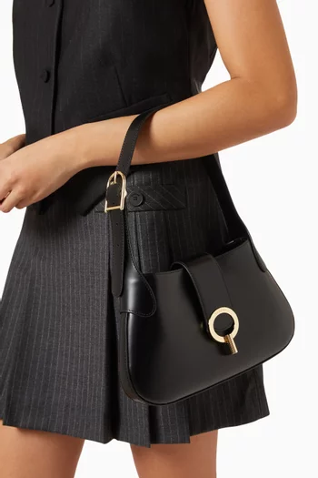 Baguette Shoulder Bag in Leather